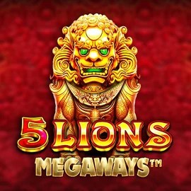 Slots logo of 5 Lions Megaways from Pragmatic Play at CrownPlay Casino