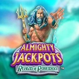 Almighty Jackpots – Realm of Poseidon logo by Novomatic CrownPlay Casino
