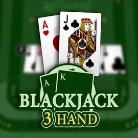 Blackjack 3H (Habanero) online game logo by Habanero on crownplays.eu