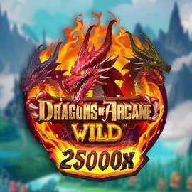 Dragons of Arcane Wild logo by Foxium CrownPlay Casino