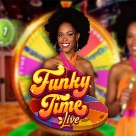 Funky Time by Evolution, showcased at crownplays.eu – game logo