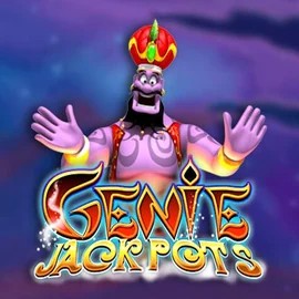 Genie Jackpots logo by Blueprint Gaming at CrownPlay Casino