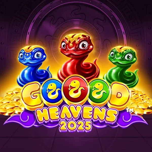 Official Slots logo: Goood Heavens by Rarestone Gaming at CrownPlay Casino
