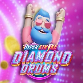 Hyper Strike Diamond Drums online game logo by Gameburger Studios on crownplays.eu
