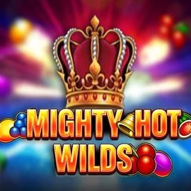 Slots logo of Mighty Hot Wilds from Inspired Gaming at CrownPlay Casino