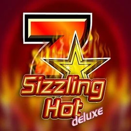 Enjoy Sizzling Hot Deluxe by Novomatic – logo hosted on crownplays.eu
