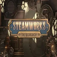 Official Slots logo: Steamworks The Workshop by Peter & Sons at CrownPlay Casino