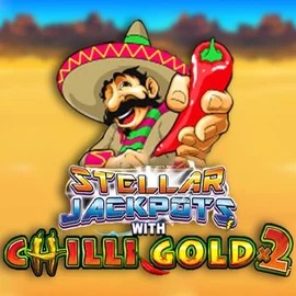 Stellar Jackpots with Chilli Gold x2 logo – Jackpots by Lightning Box Game at CrownPlay Casino