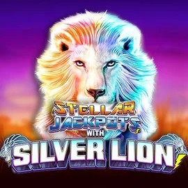 Stellar Jackpots with Silver Lion logo by Lightning Box Game CrownPlay Casino