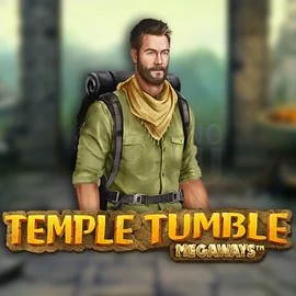 Temple Tumble Megaways slot visual from Relax Gaming available on crownplays.eu