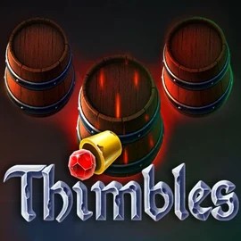Thimbles online game logo by Evoplay on crownplays.eu
